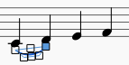 Adding slur, step 2