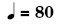 Metronome mark, quarter note = 80