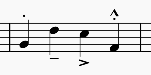 Align with notehead